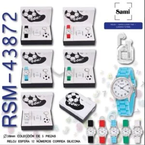 43872 CONJUNTO NIÑO RELOJ + AURICULARES TWS + LLAVERO BALÓN