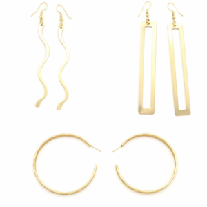 PENDIENTES COLECCIÓN MAREAS BASICOS XL MATE.