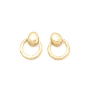 PENDIENTES PEQUEÑOS ARO CORTO DORADO Y PLATEADO