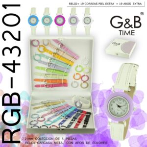 43201 CONJUNTO SEÑORA GB RELOJ CORREAS AROS NIÑA